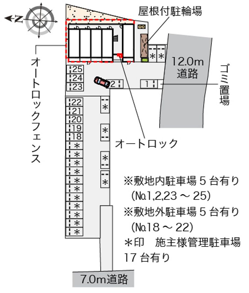 ミランダ長須賀 配置図