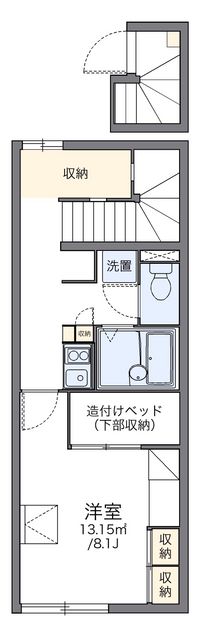 レオパレスサントエール富士塚 間取り図