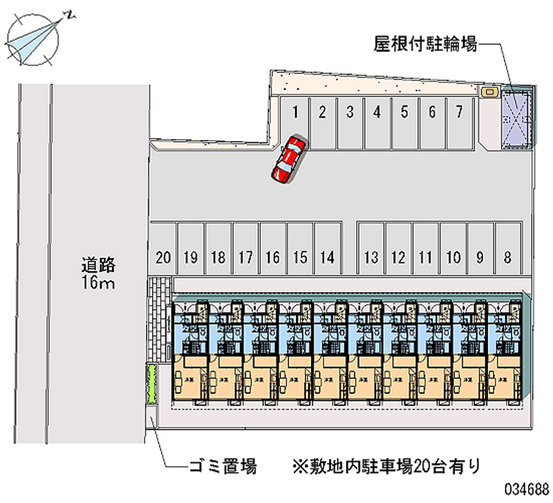 34688 bãi đậu xe hàng tháng