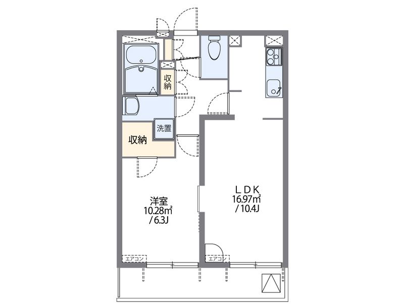 レオパレスヴィハール南六郷 間取図