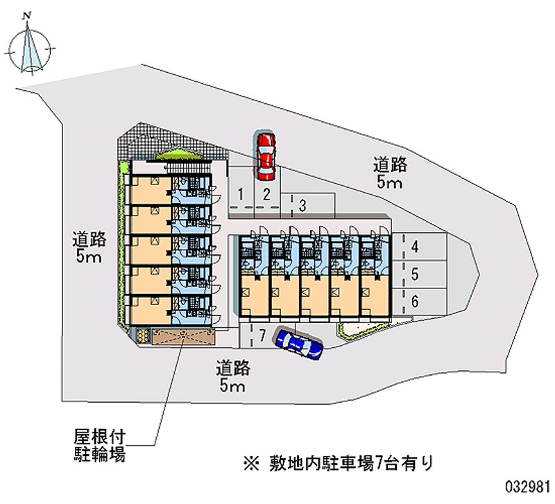 レオパレス六角堂 月極駐車場