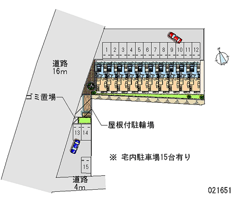 21651 Monthly parking lot