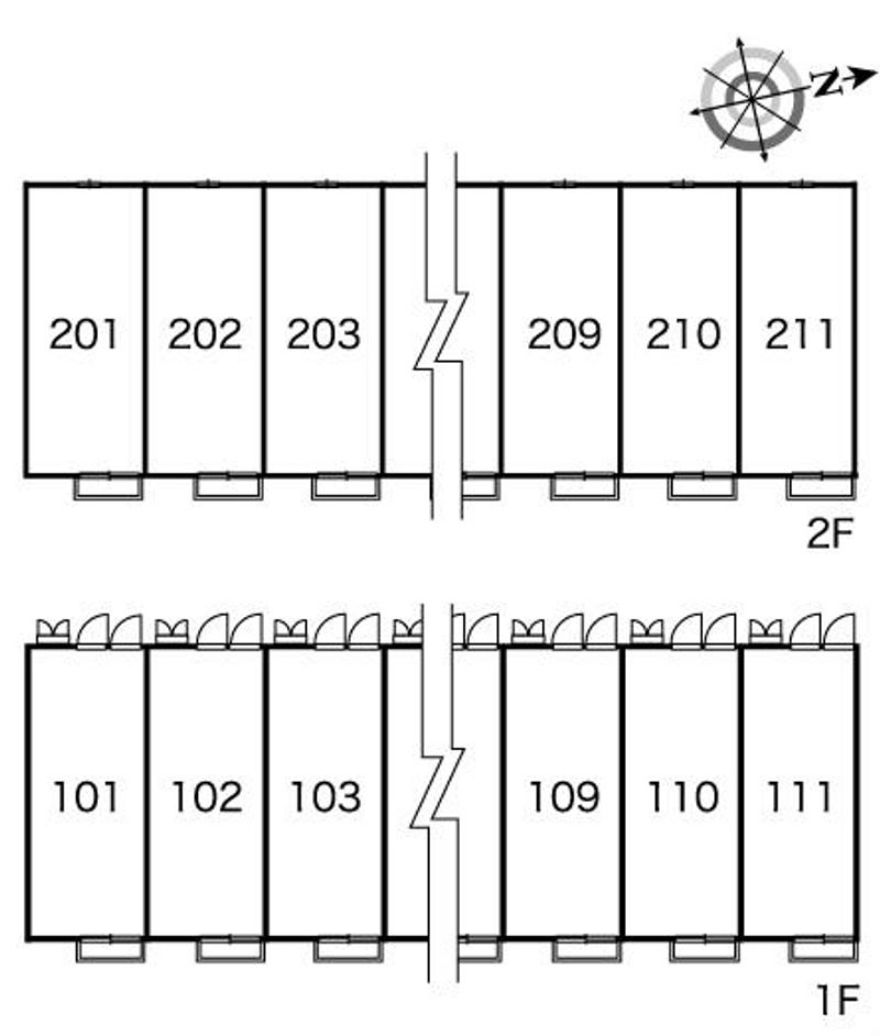 レオパレス第２伊賀 間取り配置図
