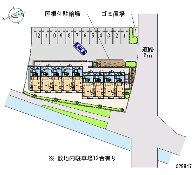 レオパレスフェリーチェ壱番館 月極駐車場