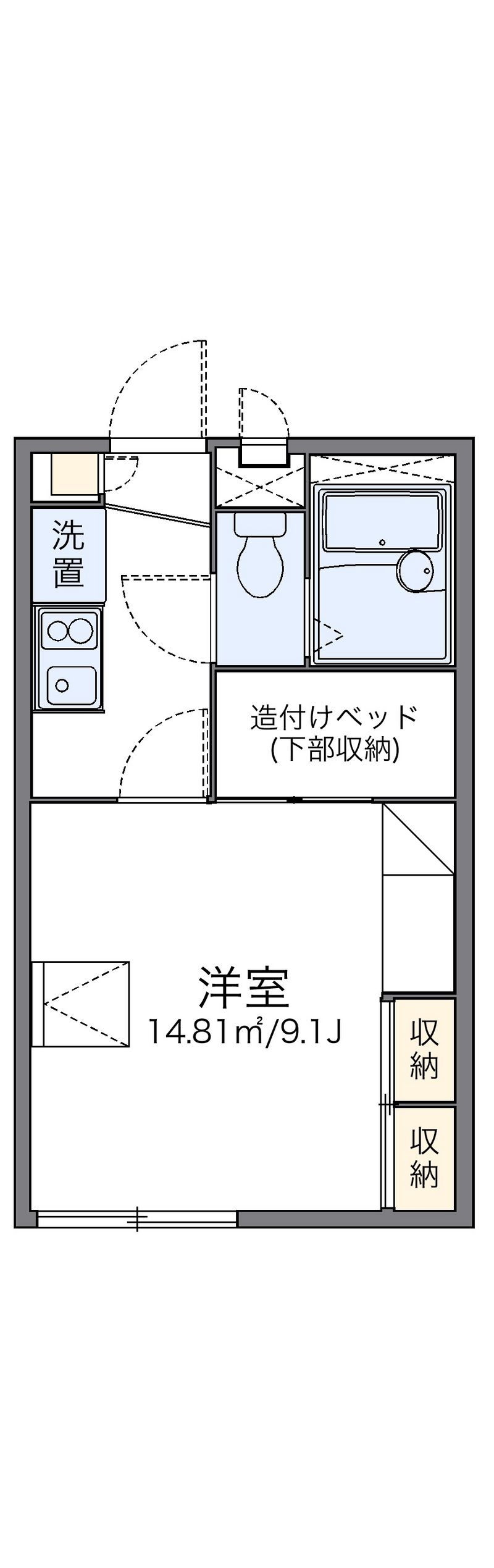 レオパレスパークヒルズ 間取図