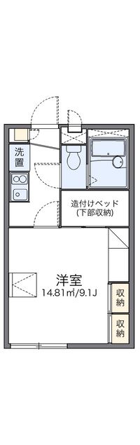 レオパレスパークヒルズ 間取り図