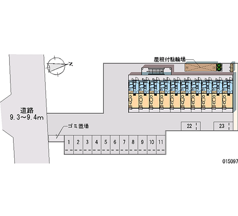 レオパレスさくらブリッサ 区画図