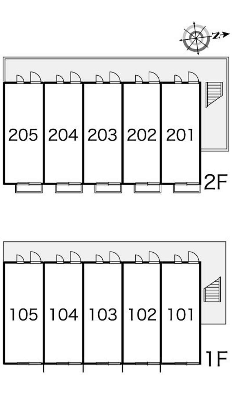 レオパレス豊中南Ⅴ 間取り配置図