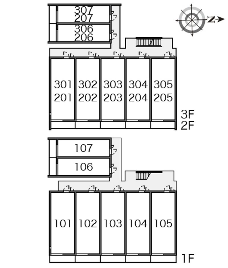 クレイノル　ボヌール白岡 間取配置図