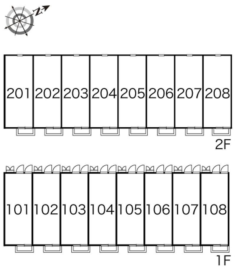 レオパレス雁ケ音 間取り配置図