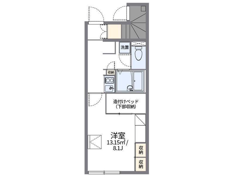 レオパレス梨の花館 間取図