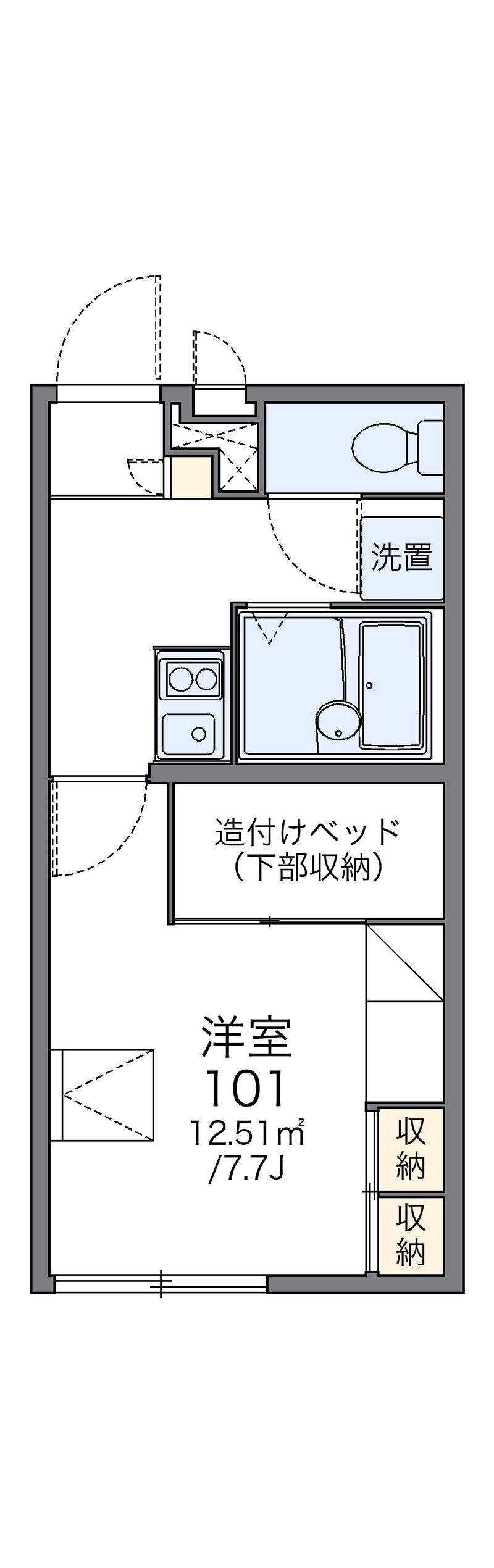 レオパレスロワール 間取図