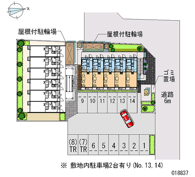 レオパレス紀三井寺Ⅱ 月極駐車場