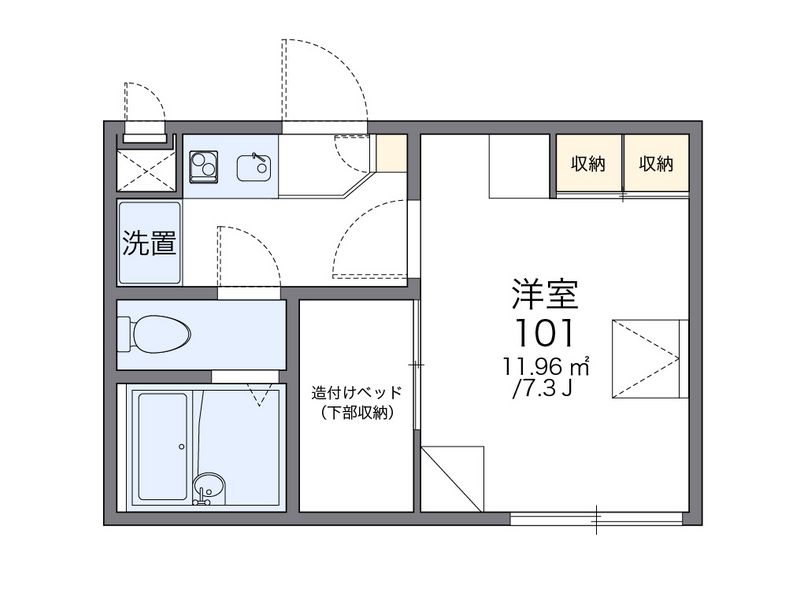 レオパレス清恵Ⅱ 間取図