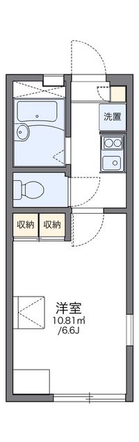 レオパレスパステルランド 間取り図