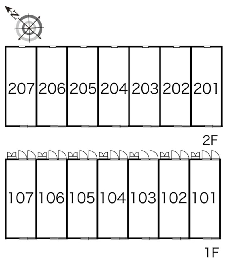 レオパレスＶｅｒｄｅ 間取配置図