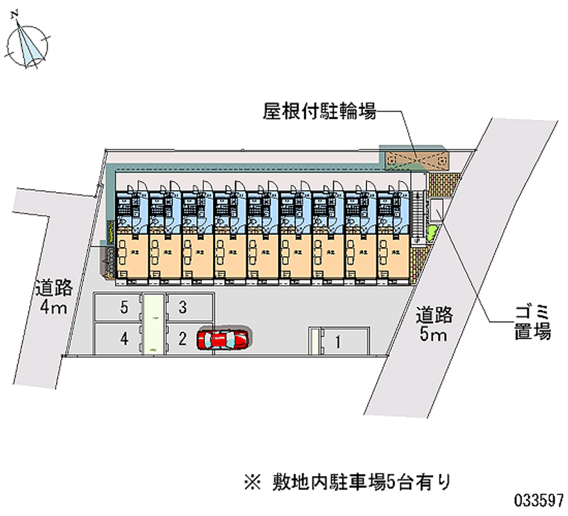 レオパレスワールド松戸新田 月極駐車場