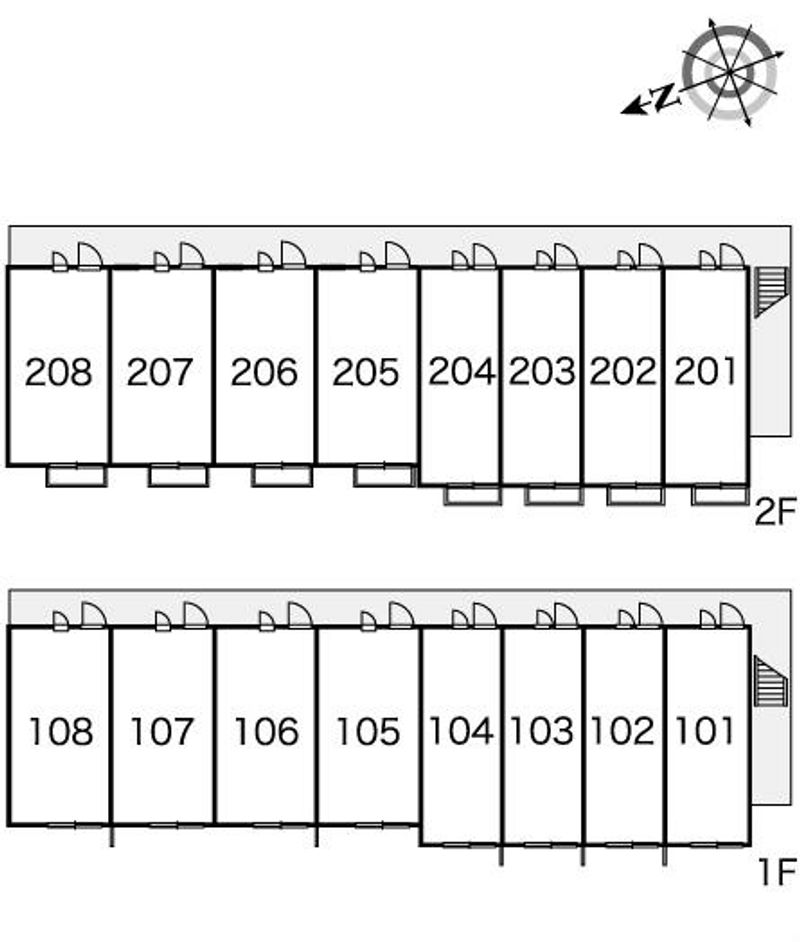 レオパレスブラウニー 間取り配置図