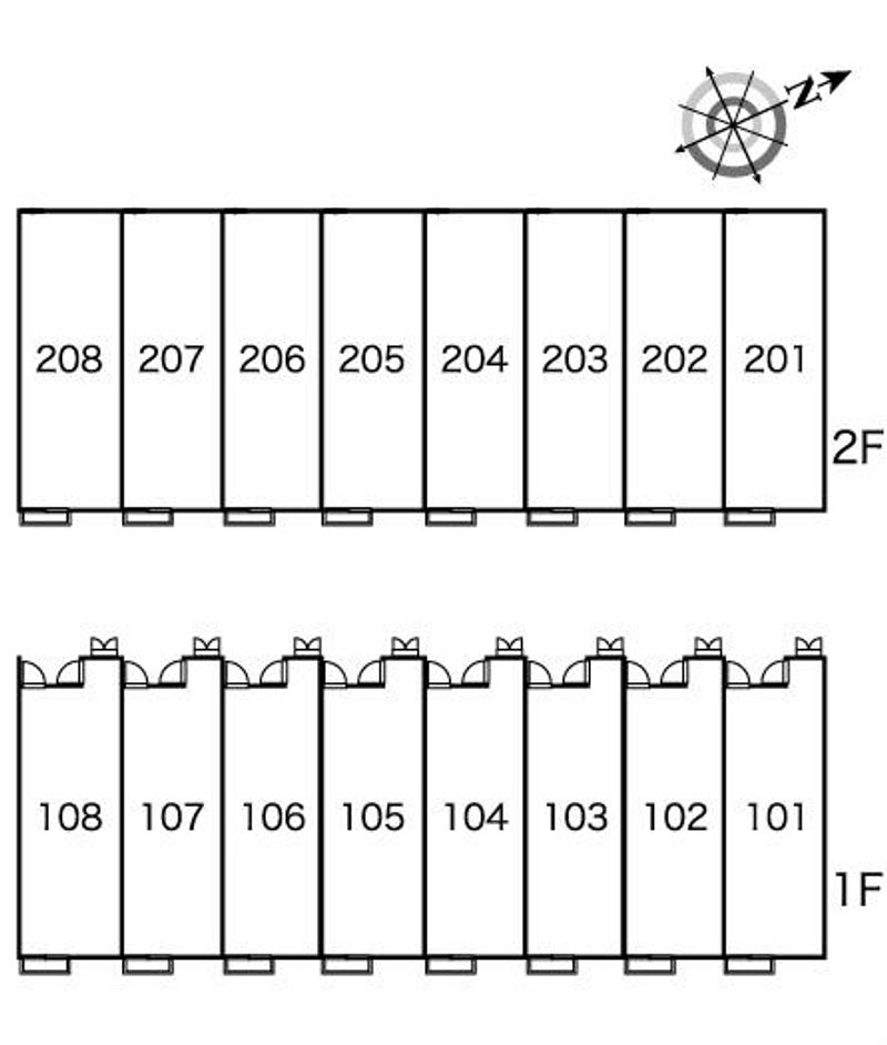 レオパレスＴＡＫＡＮＡＷＡ 間取り配置図