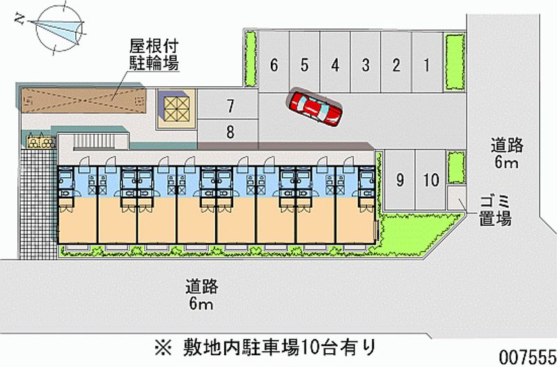 レオパレスシャルマン北越谷 月極駐車場