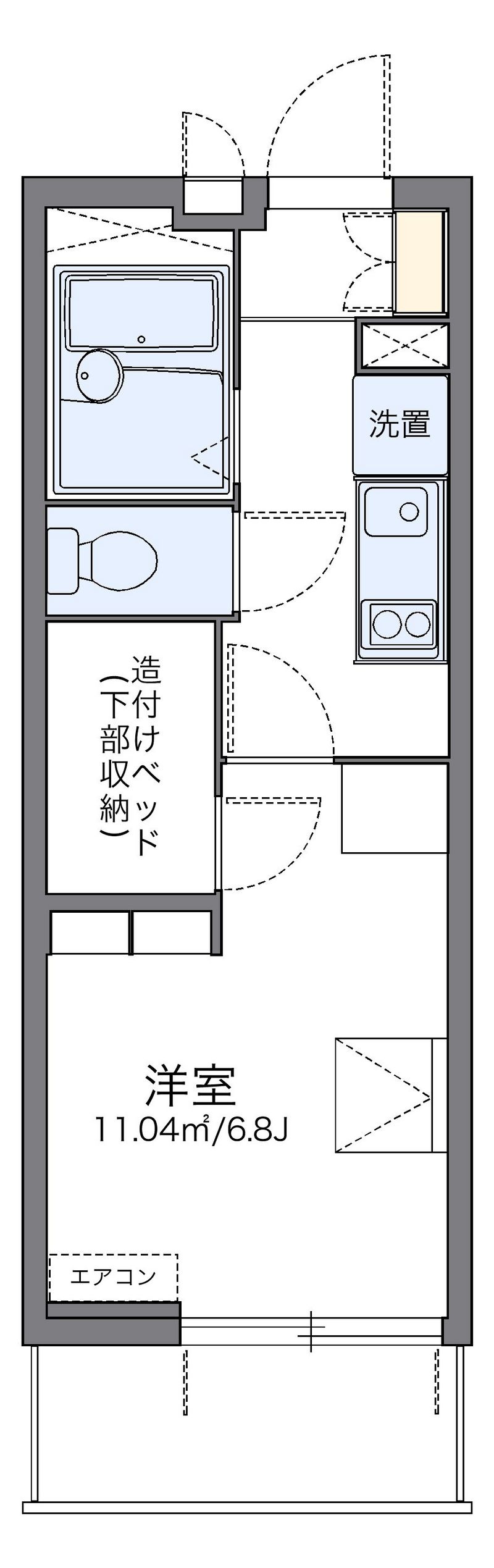 レオパレスユニティ 間取り