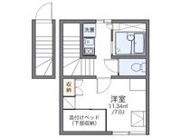 レオパレスハミング熱田 間取り図