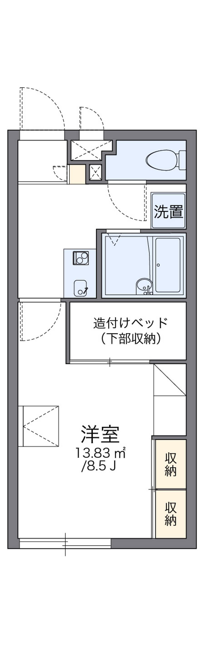 レオパレスサウスヴィラ 間取図