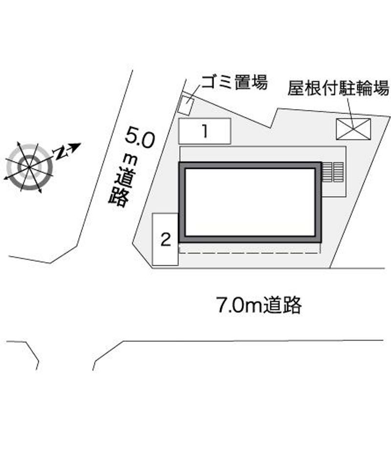レオパレスセロームＡ 配置図