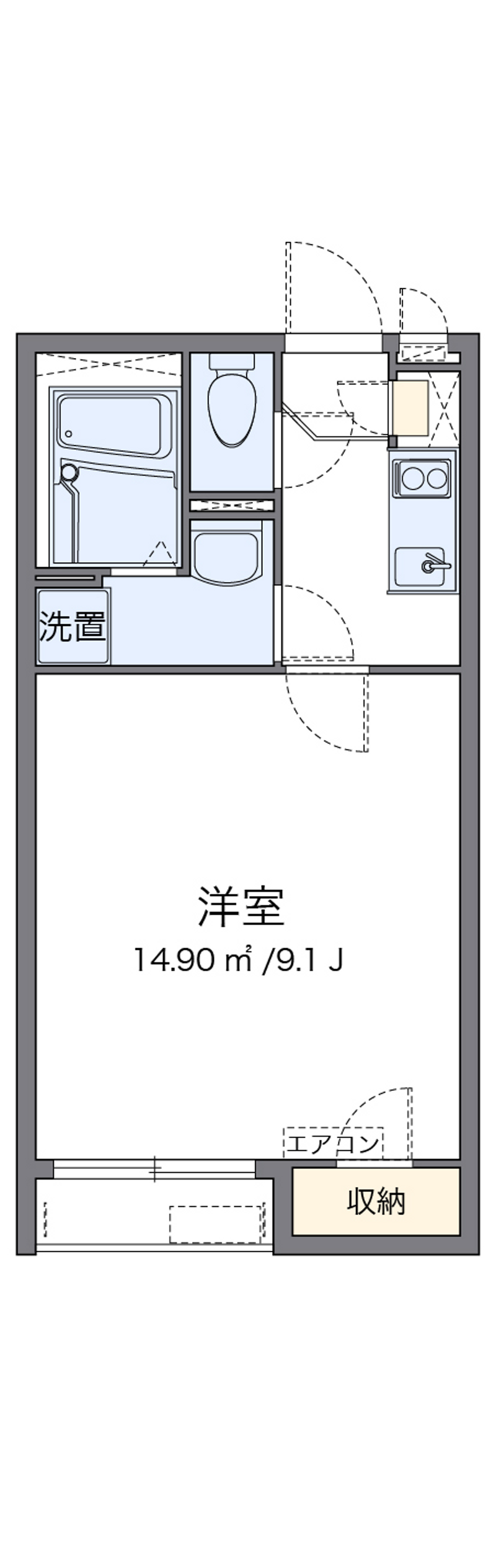 クレイノドミール久留米 間取図