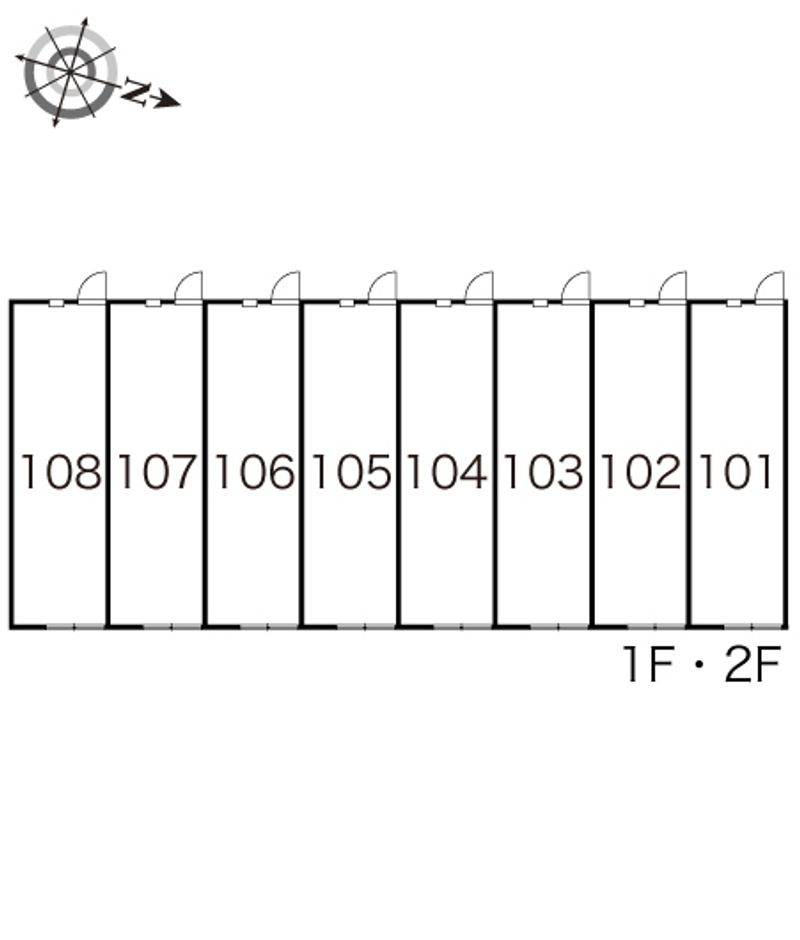 レオパレスマノワール 間取り配置図