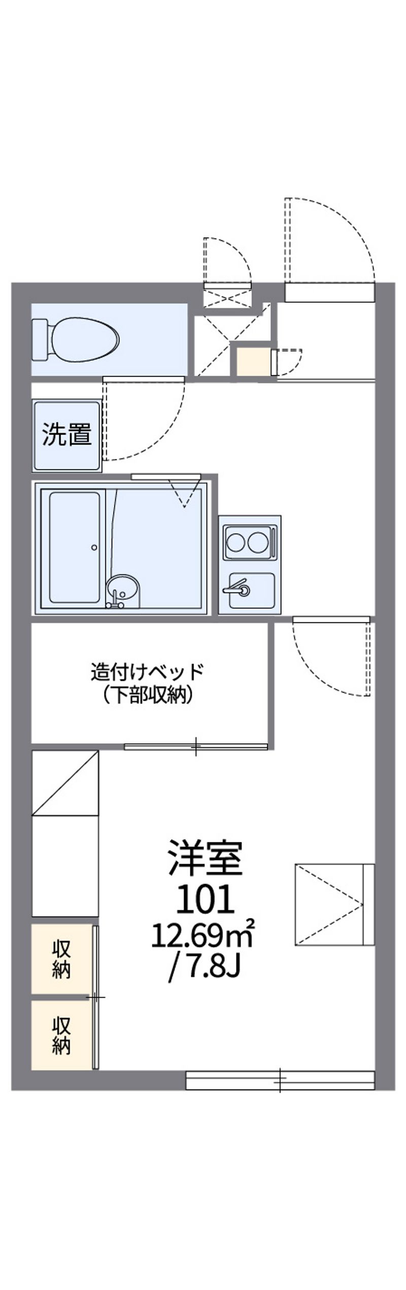 レオパレス灯 間取図