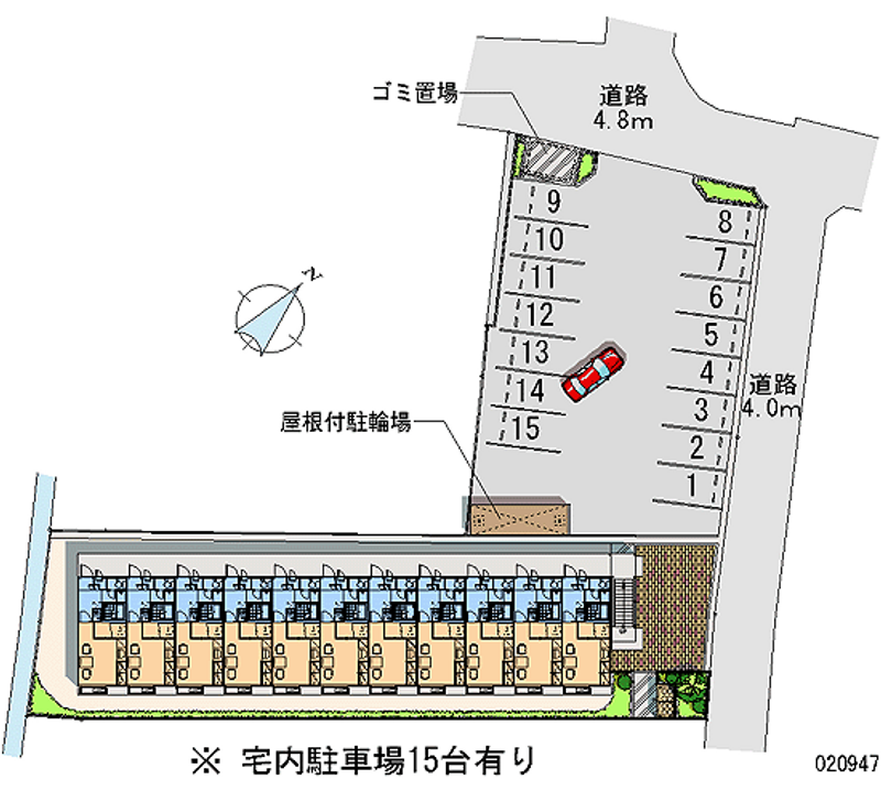 20947 Monthly parking lot