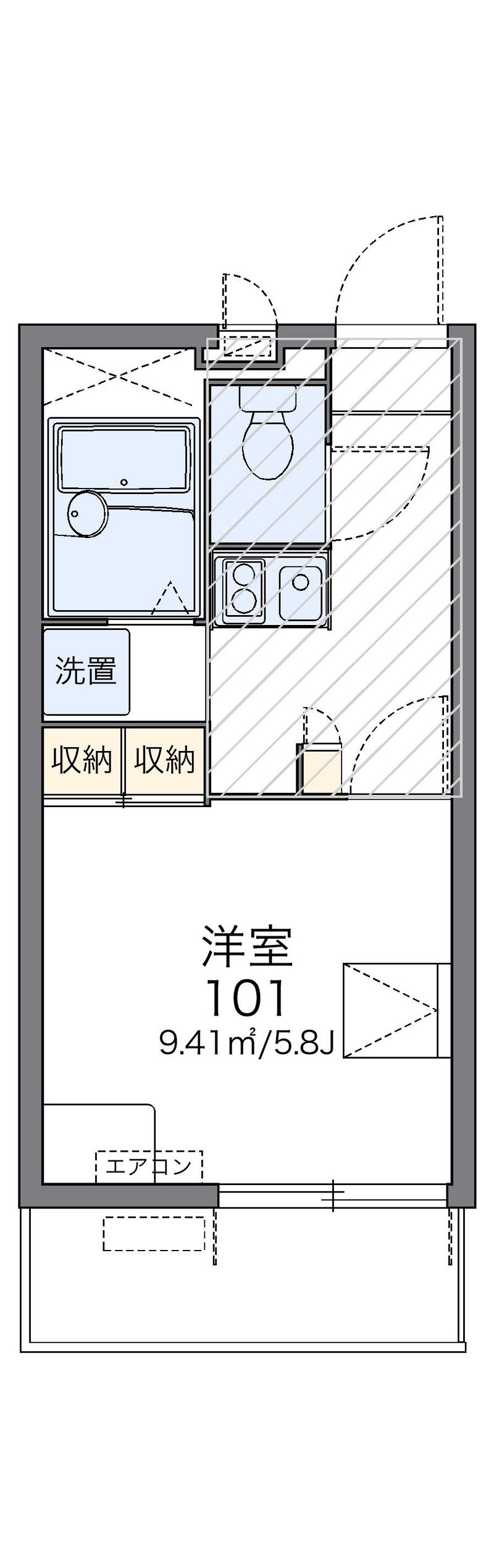 レオパレス小池 間取図
