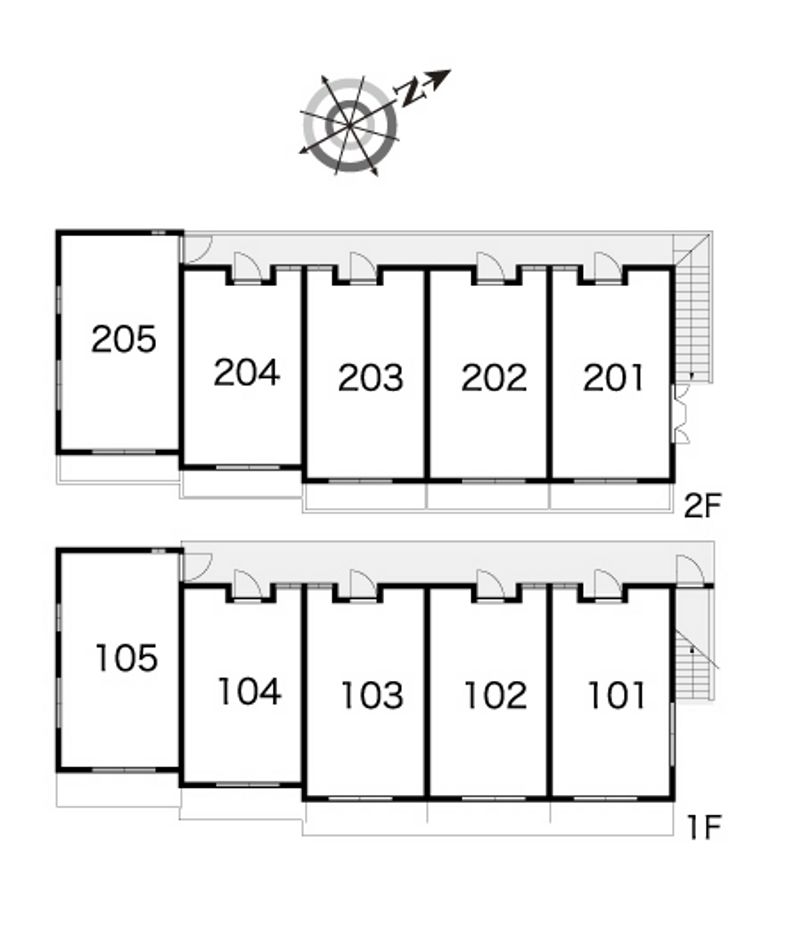 レオパレス米子 間取配置図