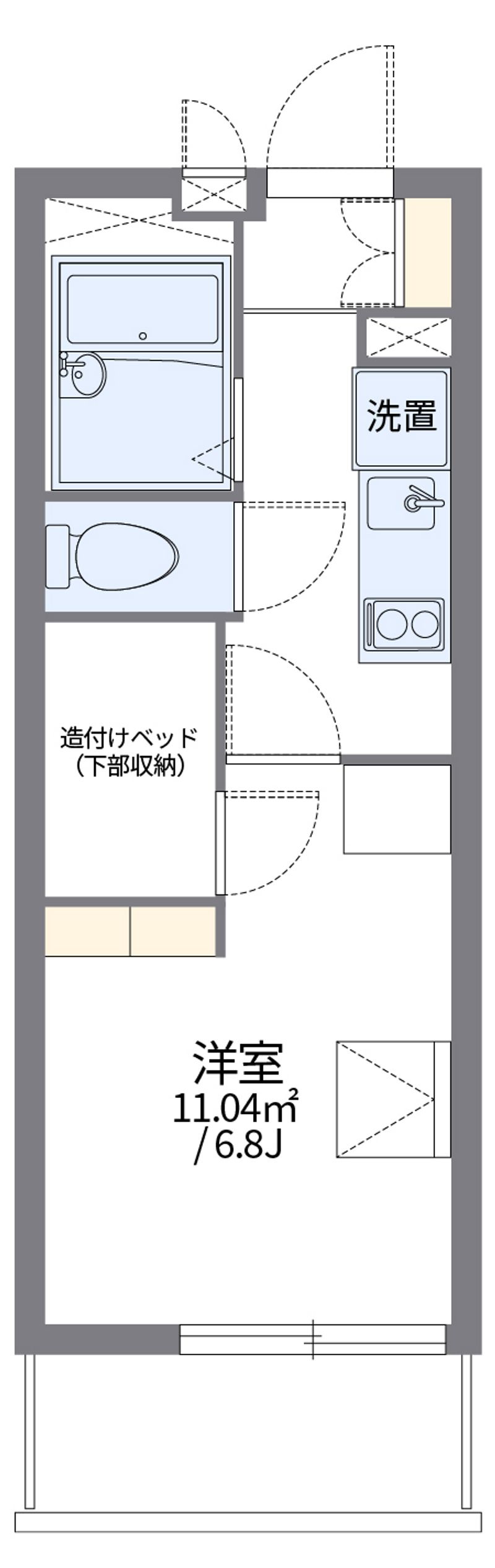 レオパレスラルク 間取図