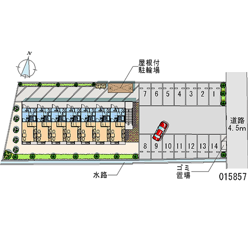 レオパレスレナールいさわ 月極駐車場