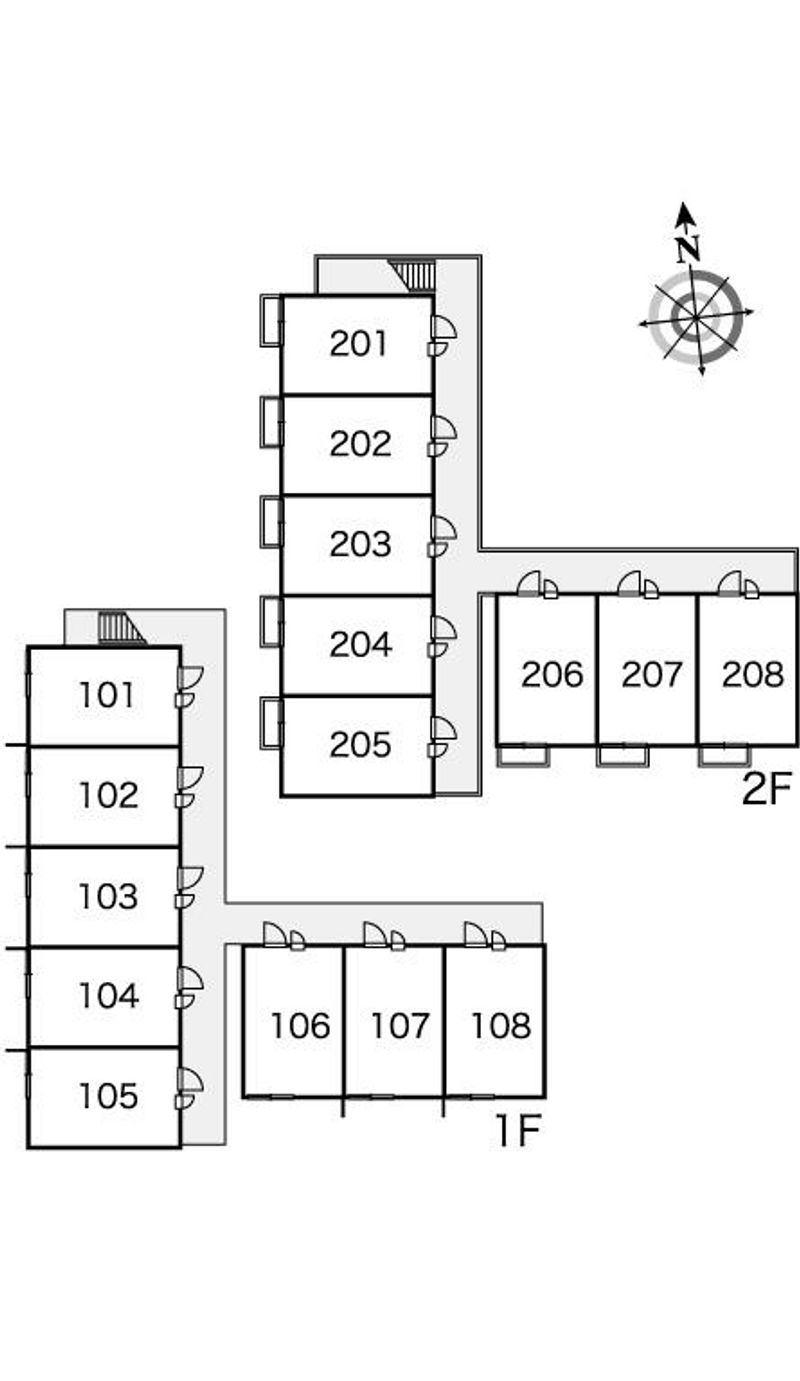 レオパレス勾当台アーバン 間取り配置図