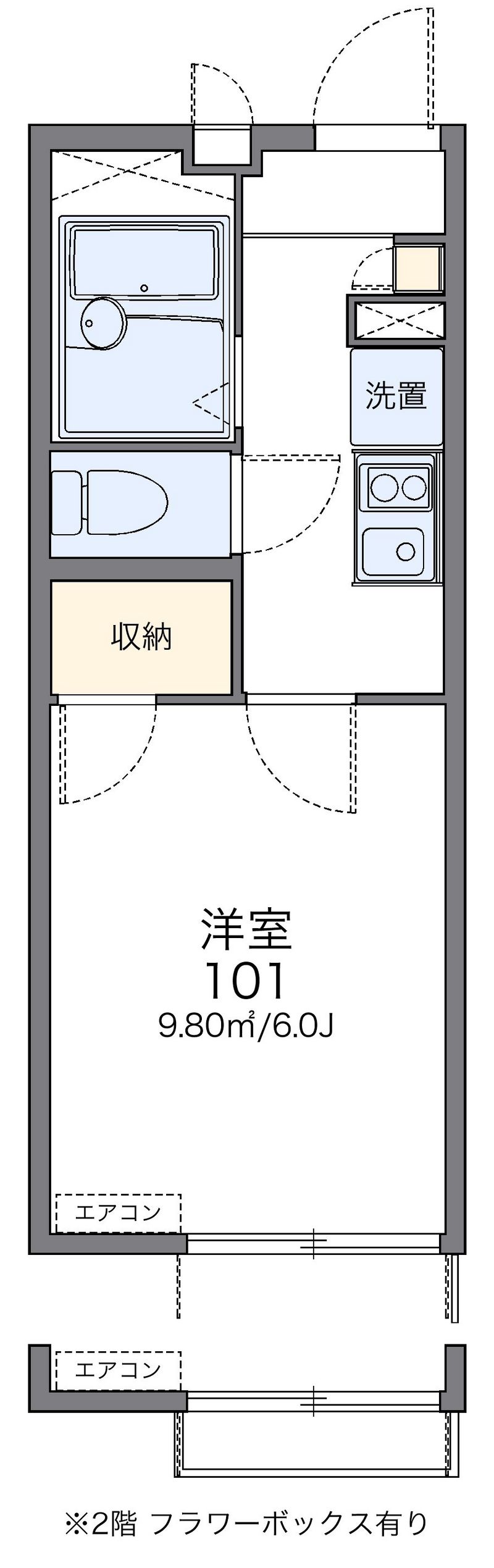 レオパレス吉川 間取図