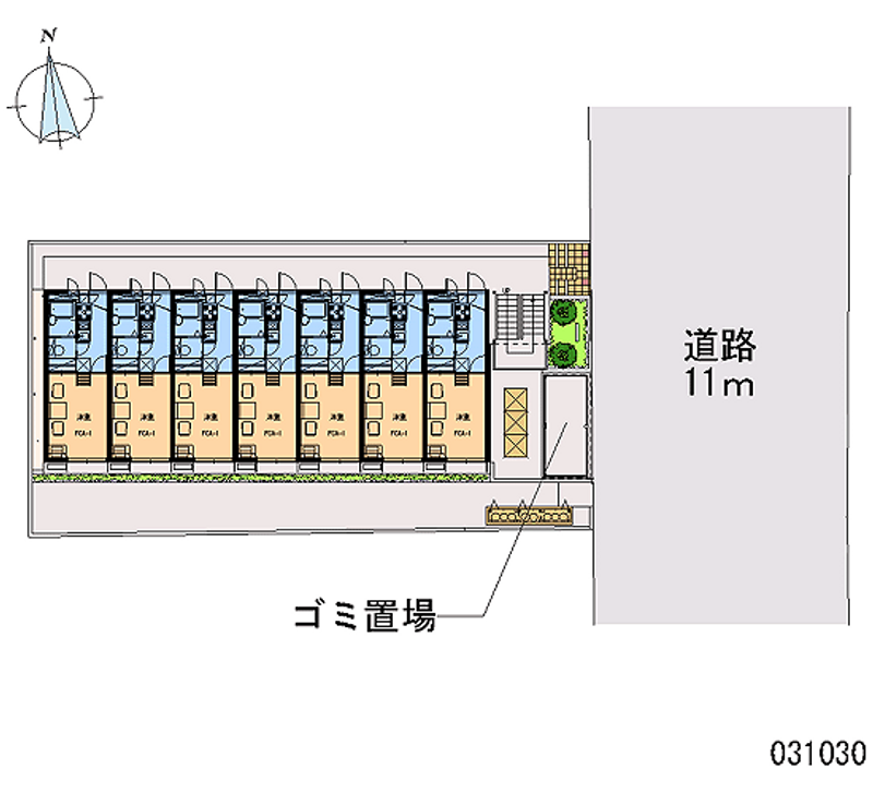 レオパレスヴェスト 区画図