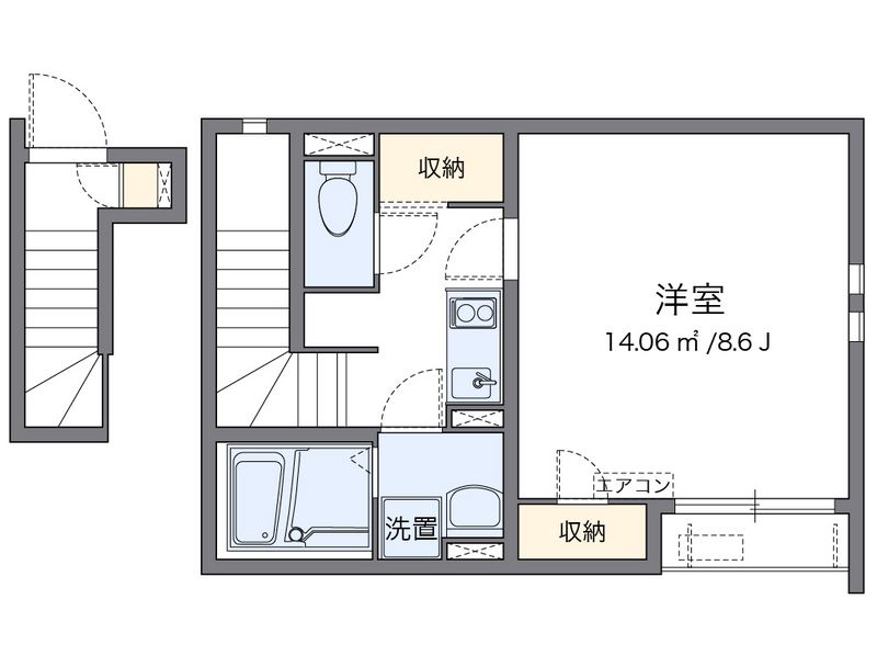 クレイノ咲 間取り
