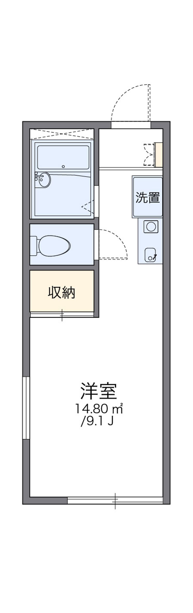 レオパレス宇佐崎Ⅱ 間取図