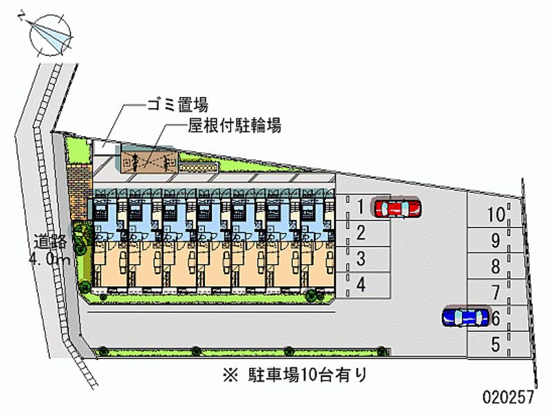 レオパレスさくら 区画図
