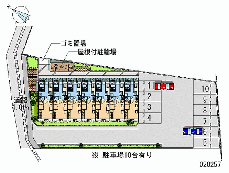 20257 Monthly parking lot