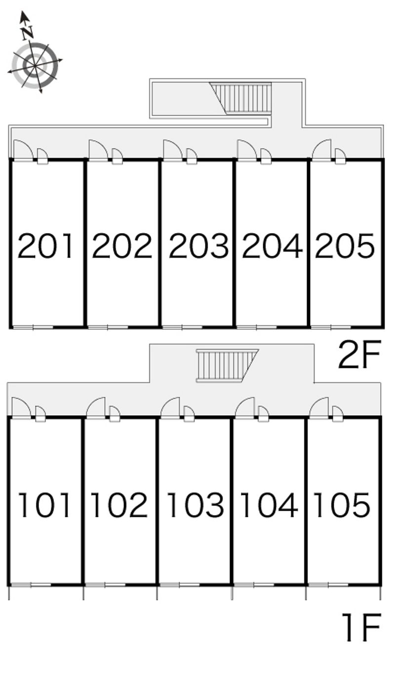 レオパレスツインズＢ 間取配置図