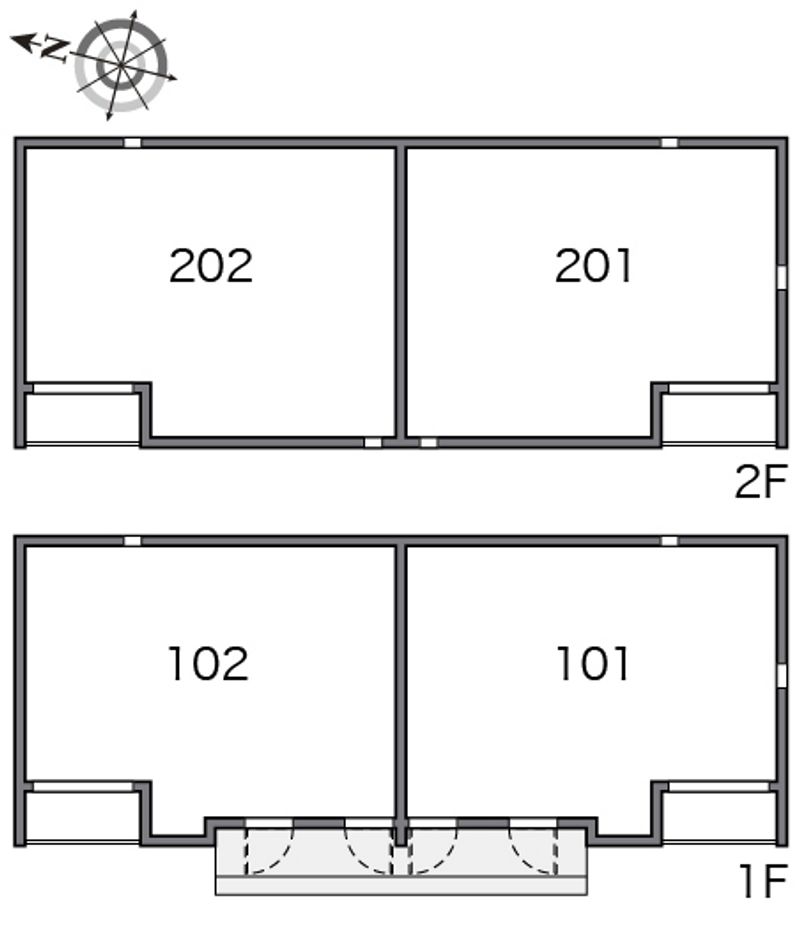 クレイノＨＩＧＡＳＨＩＮＯ 間取配置図