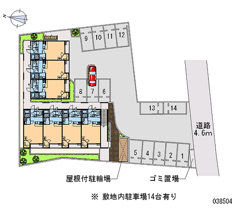 レオパレスサンフラワー 月極駐車場