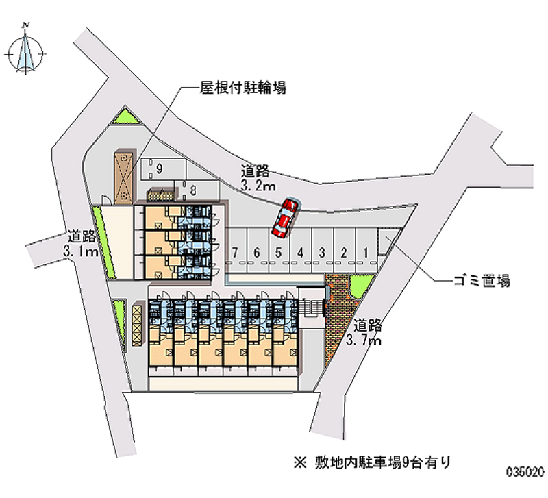 35020 Monthly parking lot