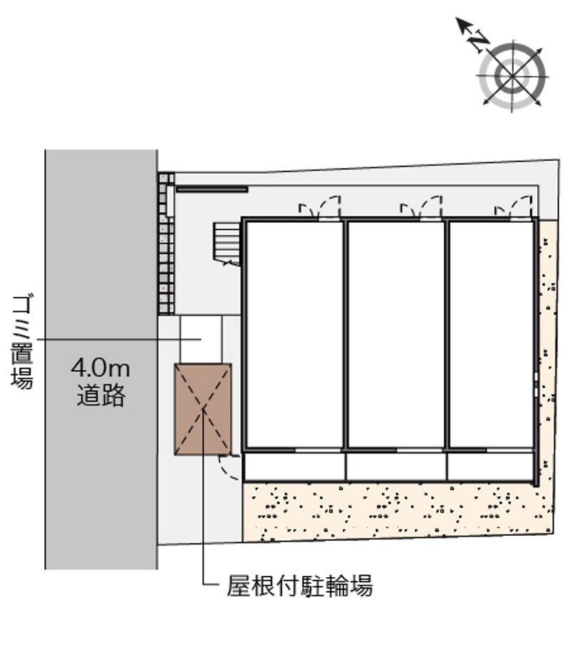 クレイノＬＩＴＴＬＥ　ＷＩＮＧ 配置図