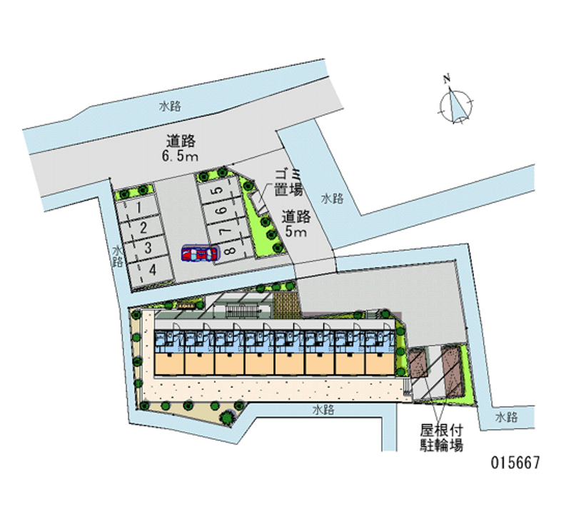 レオパレスアクア 区画図