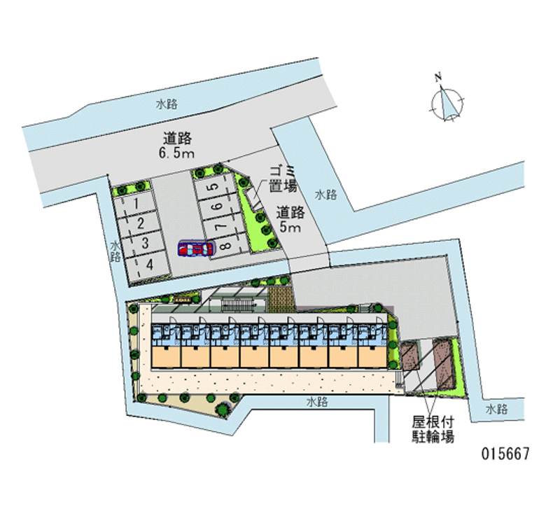 レオパレスアクア 月極駐車場